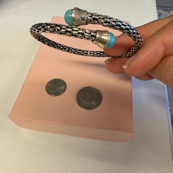 Michael Dawkins flexible silver Bracelet preowned - Picture 4 of 4